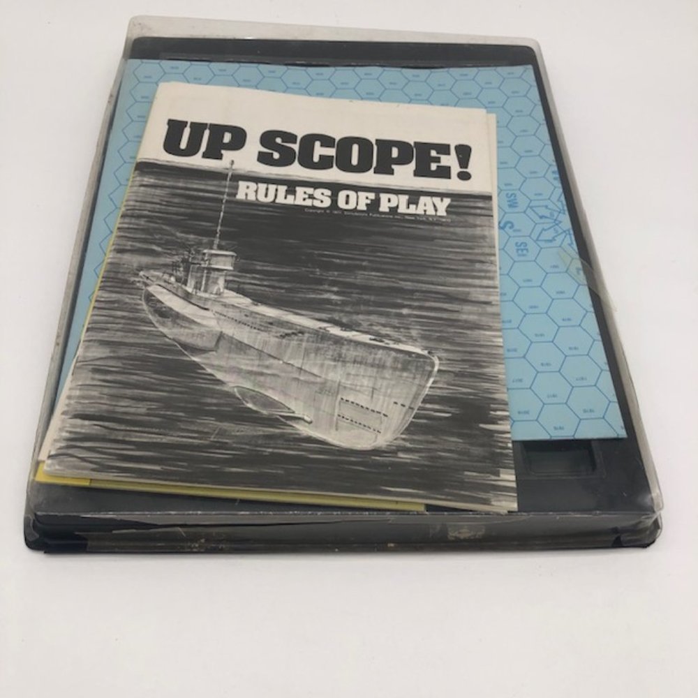 Vintage 1977 Simulation Publications Up Scope! Naval Strategy Game